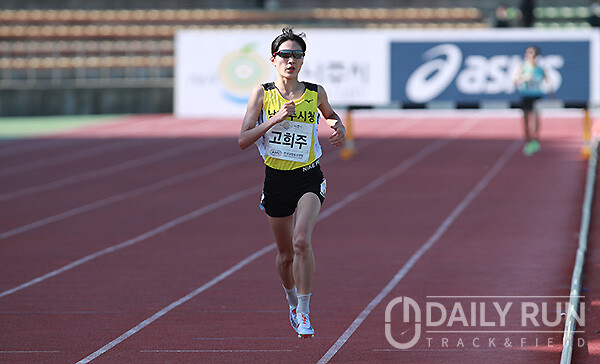 고희주, 고독한 레이스 하지만 결과는 달았다!...3000m 장애물 우승 [나주 실업육상 리뷰]