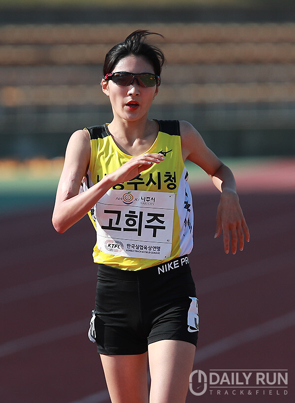 고희주, 고독한 레이스 하지만 결과는 달았다!...3000m 장애물 우승 [나주 실업육상 리뷰]